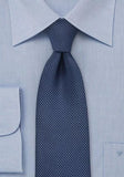 Cravată XXL albastra structurată