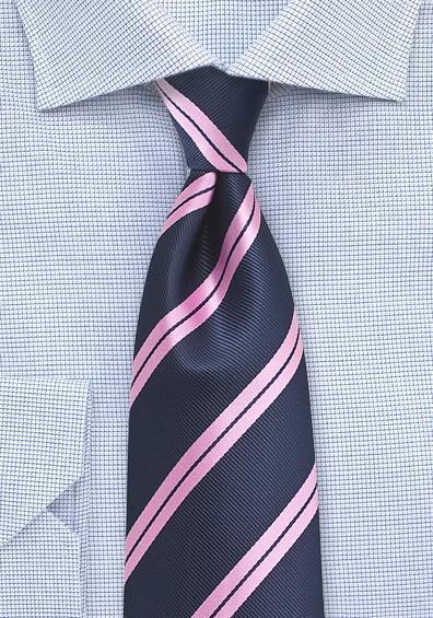 Cravate absolvire bluemarin dungi model roz--Cravate Online