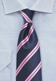Cravate absolvire bluemarin dungi model roz