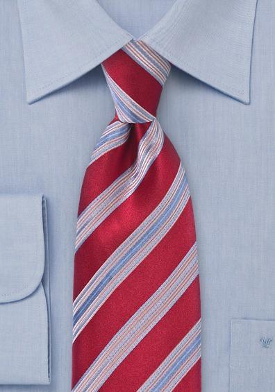 Cravate afaceri italienesti dungi cires--Cravate Online