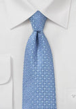 Cravate albastra geometric din matase de lux italian