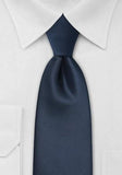 Cravate albastru miezul nopții, 160 cm