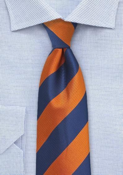 Cravate albastru regal portocaliu--Cravate Online