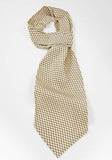 Cravate ascot galben pal discret-violet liniar--Cravate Online