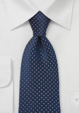 Cravate barbati cu decor pe fundal albastru--Cravate Online