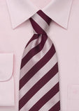Cravate barbati matase dungi purpuriu, roz--Cravate Online