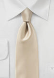 Cravate bej monocromatic polifibra italiana--Cravate Online