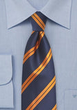 Cravate bluemarin dungi model cupru portocaliu