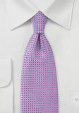 Cravate caprifoi violet delicat