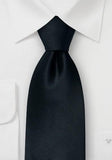 Cravate de absolvire din matase fina in negru--Cravate Online