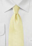 Cravate de ceremonie, nunta, absolvire galben mat--Cravate Online