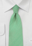 Cravate din lana linii deschise verde pal--Cravate Online