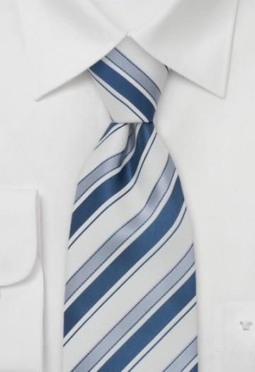 Cravate Dungi Albastre si Albe--Cravate Online