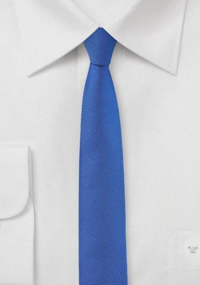 Cravate extra slim, Albastru, 4 cm--Cravate Online