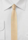 Cravate extra slim galben, 4 cm--Cravate Online