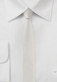 Cravate extra slim gri metalic, 4 cm--Cravate Online