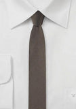 Cravate extra slim maro ciocolata, 4 cm--Cravate Online