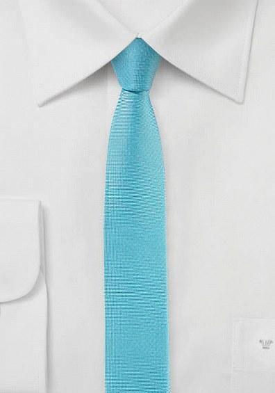Cravate extra slim turcoaz, 4 cm--Cravate Online