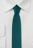 Cravate extra slim, Verde Inchis, 4 cm