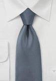 Cravate gri monocromatic--Cravate Online