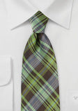 Cravate in carouri in Mocha - GreenLight--Cravate Online