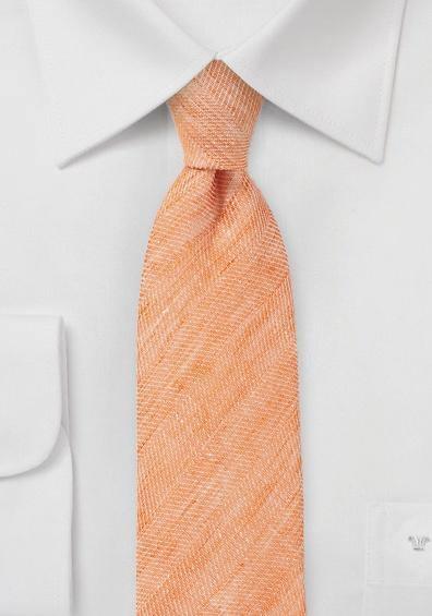 Cravate inguste Slim cupru-portocaliu--Cravate Online