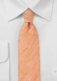 Cravate inguste Slim cupru-portocaliu