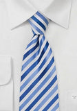 Cravate lungi dungi din microfibră albastru ghetar, 160 cm--Cravate Online