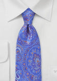 Cravate lux italiana albastru regal--Cravate Online