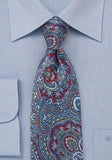 Cravate lux italiana burgundy albastru--Cravate Online