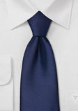 Cravate mari, albastru-închis într-o singură culoare