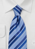 Cravate matase albastru ice mediu 160 cm--Cravate Online