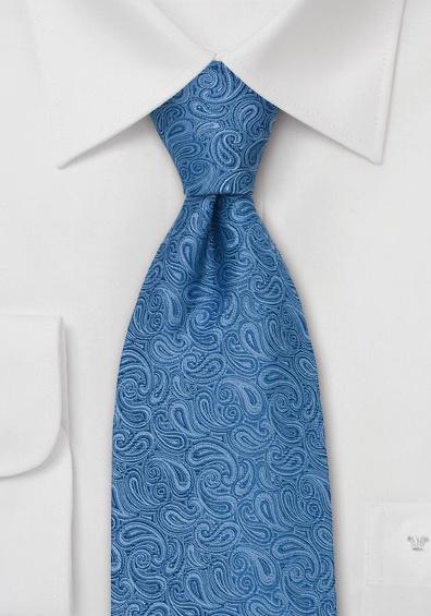 Cravate matase brodata albastru deschis--Cravate Online