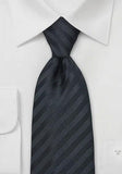 Cravate matase negru, 8 cm