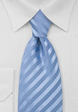 Cravate microfibra albastru deschis--Cravate Online
