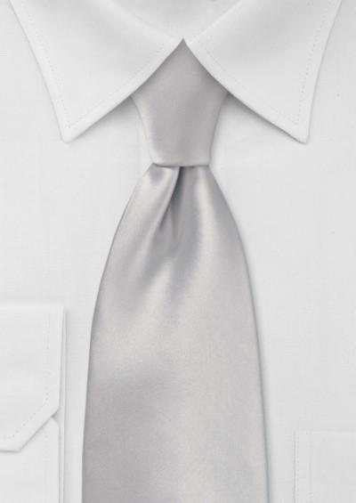 Cravate microfibra de afaceri gri-argintie--Cravate Online
