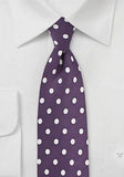 Cravate mov violet cu buline--Cravate Online