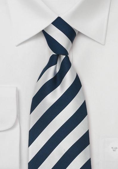Cravate ocazie cu dungi blumarin - argintii--Cravate Online