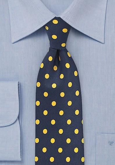 Cravate puncte galbene--Cravate Online