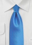 Cravate regale monocrom albastra structurat