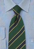 Cravate regimentala verde , dimensiuni mari, 160 cm