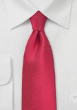 Cravate rosii cires monocrom structurat--Cravate Online
