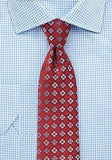 Cravate rosu 148X7.5 cm--Cravate Online