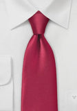 Cravate, rosu inchis simplu
