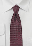 Cravate rosu vin puternic 148X6 cm--Cravate Online