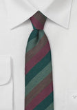 Cravate slim dungi maro verde visiniu--Cravate Online