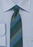Cravate slim dungi verde bleumarin--Cravate Online