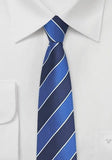 Cravate slim Navy Albastru Deschis