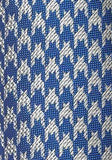 Cravate slim Pepita decor albastru, 7cm, Microfibra--Cravate Online