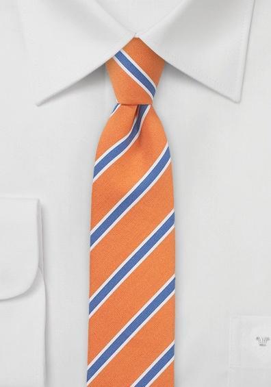 Cravate slim portocaliu forma ultramarin--Cravate Online